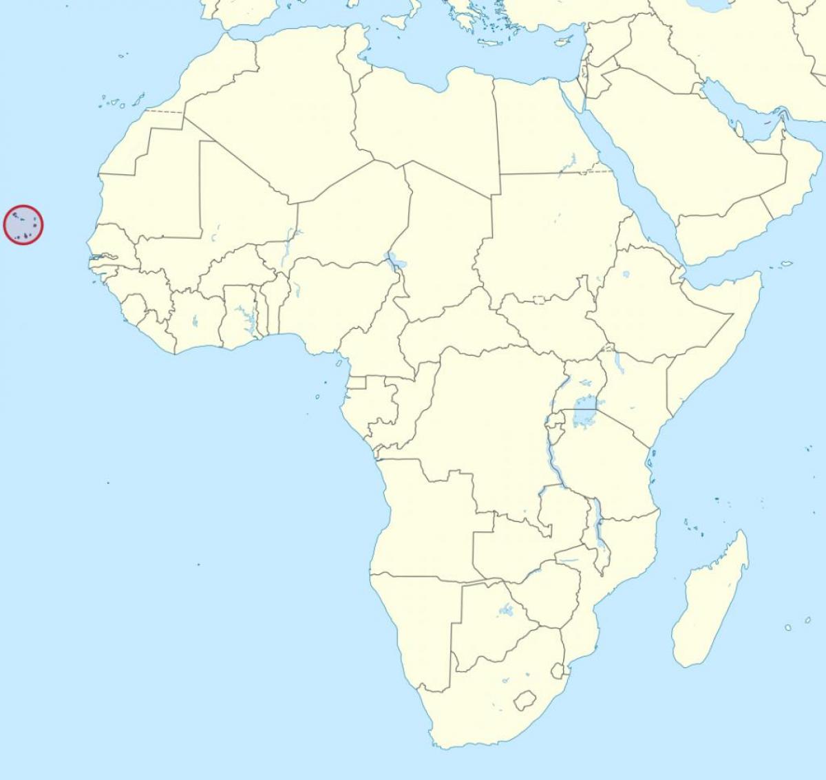 Cabo Verde africa mappa