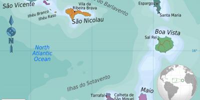 Mappa di Capo Verde mappa