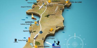 Mappa di santa maria di Capo Verde